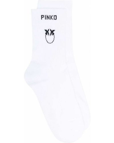 Calcetines con estampado Pinko blanco