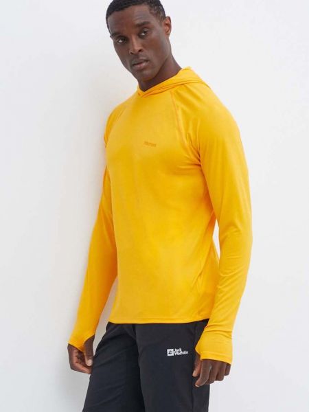 Bluza z kapturem sportowa Marmot żółta