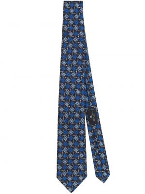 Hedvábná kravata Etro modrá