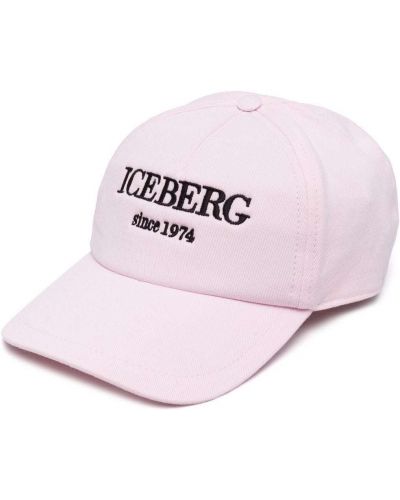 Кепка с вышивкой Iceberg, розовый