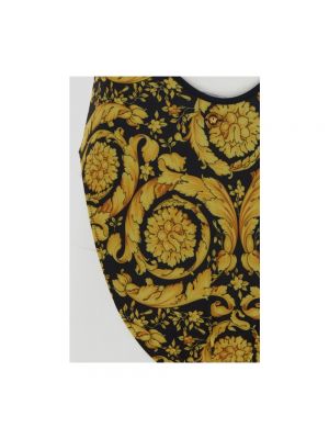Einteiliger badeanzug mit print Versace gelb