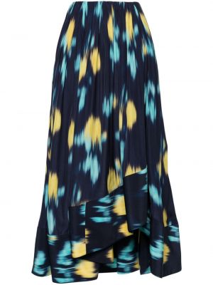 Suknja visoki struk s printom s apstraktnim uzorkom Lanvin