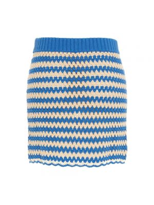 Mini falda Semicouture azul