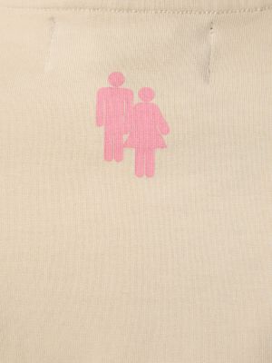 Džerzej tričko s potlačou Homme + Femme La biela