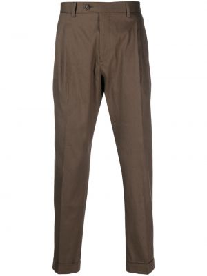 Pantalon chino slim Dell'oglio marron
