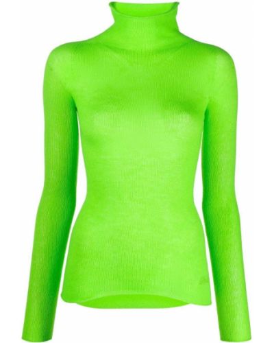 Jersey de cuello vuelto de tela jersey Philosophy Di Lorenzo Serafini verde