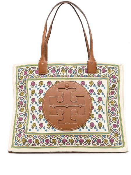 Trykt floral shoppingbag Tory Burch