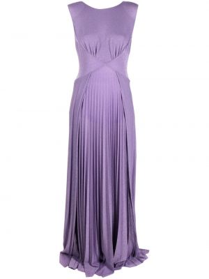 Платье макси плиссированное Liu Jo, фиолетовое