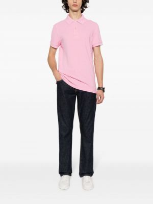 Polo avec manches courtes Tom Ford rose