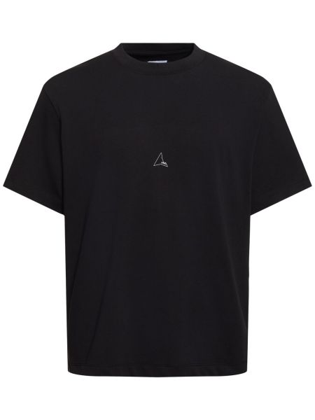 Camiseta de algodón Roa negro