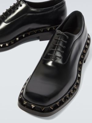 Zapatos oxford de cuero Valentino Garavani negro