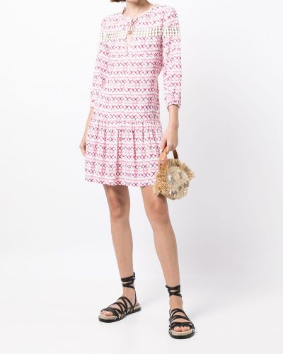 Mini vestido de encaje Heidi Klein rosa