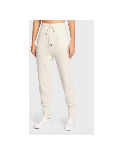 TWINSET Pantaloni tricotați 222TT3353 Écru Regular Fit