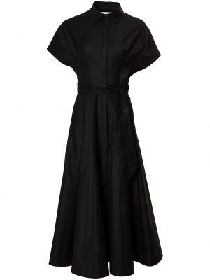 Bavlnené koktejlkové šaty Carolina Herrera čierna