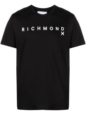 Bavlněné tričko s potiskem John Richmond