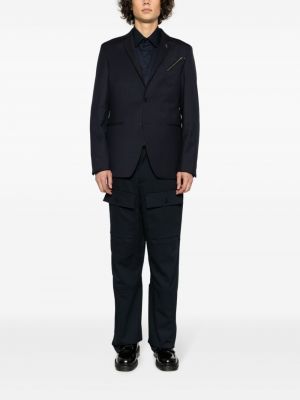 Vlněné sako Karl Lagerfeld modré