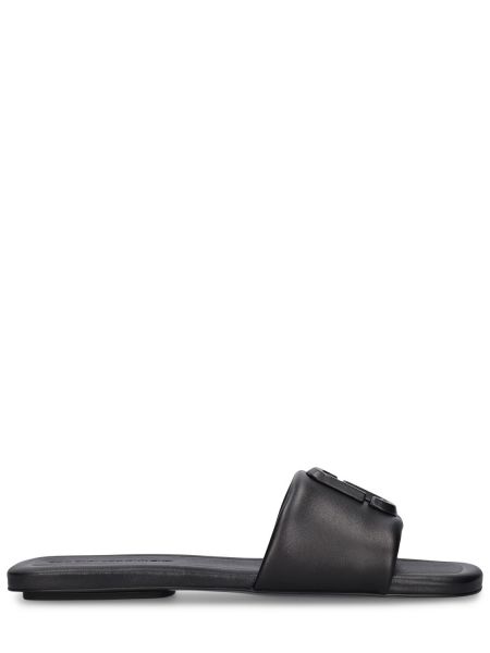 Kožené sandále Marc Jacobs čierna