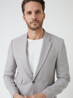 Приталенный пиджак Burton серый