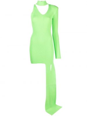 Асиметрична рокля David Koma зелено