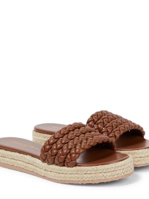 Sandale din piele Gianvito Rossi maro