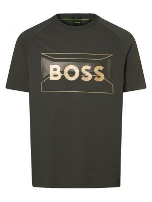 Koszulka z nadrukiem Boss Green zielona