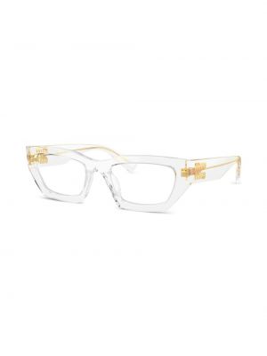 Okulary przeciwsłoneczne Miu Miu Eyewear białe