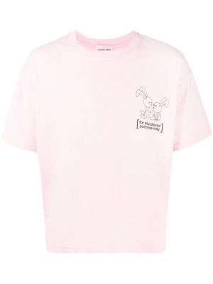 T-shirt con stampa Natasha Zinko rosa