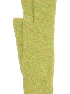 Шерстяные перчатки Isabel Benenato зеленые