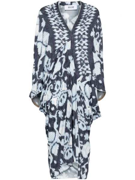 Μίντι φόρεμα με σχέδιο με αφηρημένο print Bazar Deluxe
