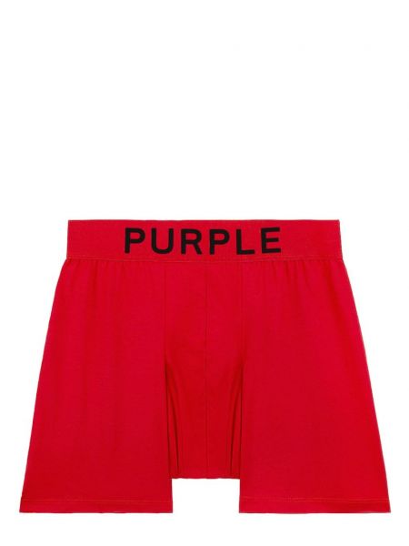 Boxeri din bumbac cu imagine Purple Brand