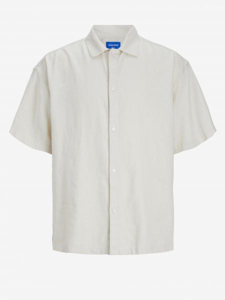 Lněná košile s krátkými rukávy Jack & Jones