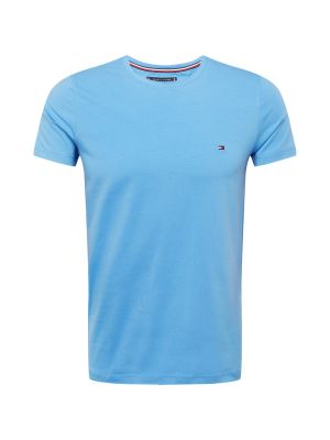 Тениска slim Tommy Hilfiger синьо