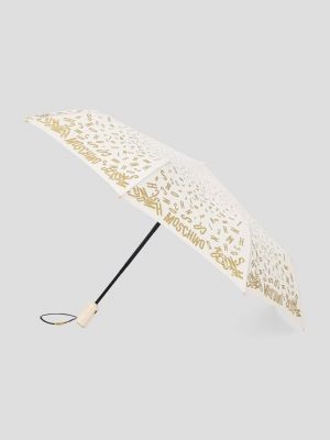 Beżowy parasol Moschino