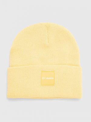 Dzianinowa czapka Columbia żółta