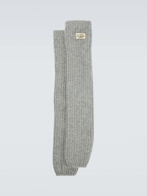 Čarape od kašmira Gucci siva