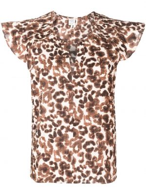 Leopard trykt bluse Baum Und Pferdgarten brun