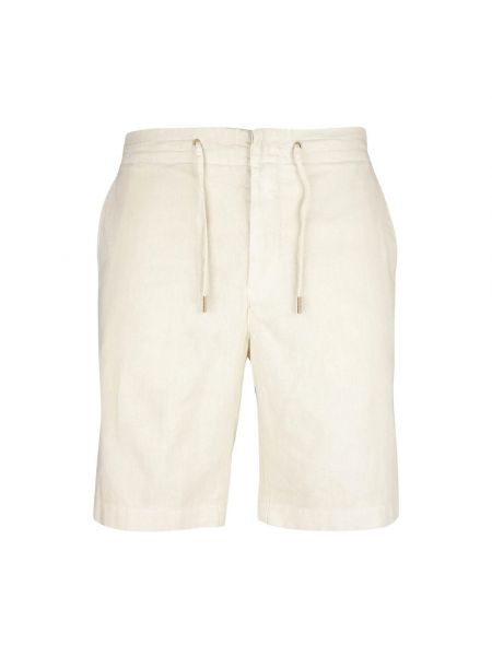 Leinen shorts aus baumwoll Barbour beige