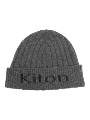 Kaschmir mütze Kiton grau