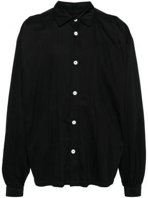 Bavlnená košeľa s potlačou Zsigmond čierna