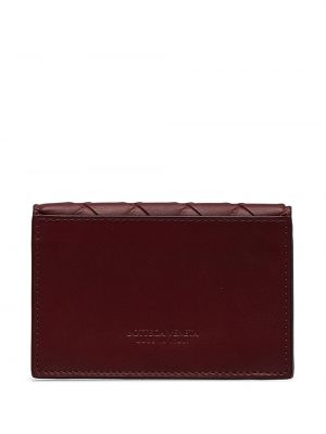 Kožená peněženka Bottega Veneta Pre-owned červená