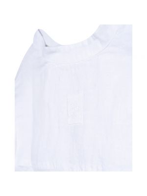 Blusa de lino 120% Lino blanco