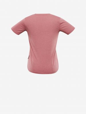 Bavlnené tričko Alpine Pro ružová