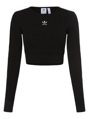 Koszulka bawełniana z długim rękawem Adidas Originals czarna