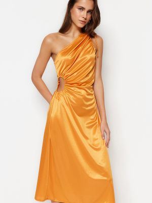 Večernja haljina Trendyol narančasta