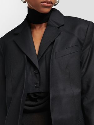 Oversized volneni blazer Aya Muse črna