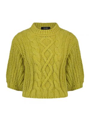 Sweter z okrągłym dekoltem Ibana zielony