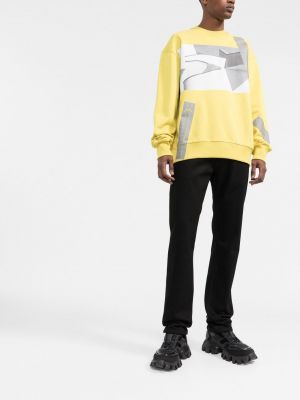 Sweatshirt mit print A-cold-wall* gelb