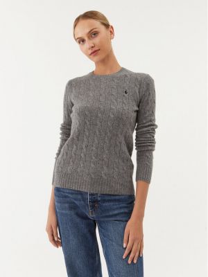 Szary sweter wełniany Polo Ralph Lauren
