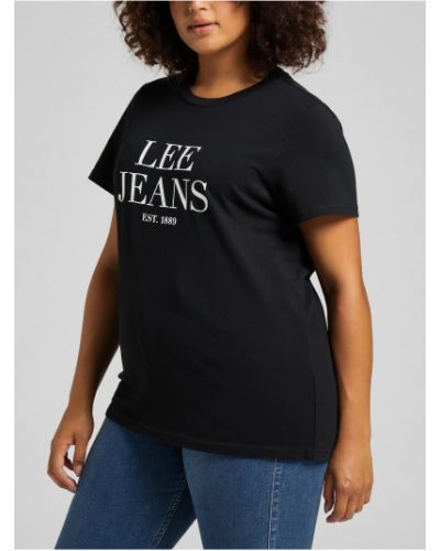 Tričko s potlačou Lee čierna