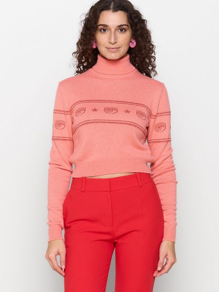 Różowy sweter Chiara Ferragni